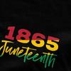 Black BG 1865 Juneteenth Day T Shirts Apparel Men Women Pure Cotton Funny Tee Shirt Short Sleeve Tops Summer
