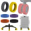4PCS Premium Silicone Luggage Wheels Protector Covers Silent Shock-Proof Suitcase Wheels Cover Durable Trolley Box Casters Cover