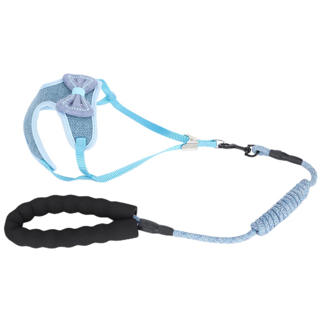 Postroj pro kočky AntiLost s vodítkem, popruh pro vestu Pet EscapeProof na venčení, modrý
