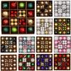 44 Stück 6 cm Weihnachtsbaumkugel Weihnachtsdekoration Xmas Baum Anhänger Ornamente Heimdekoration Navidad Party Neujahr 2027 Partyzubehör
