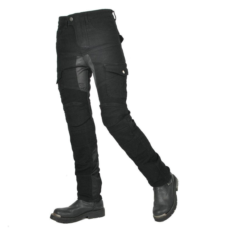 Motorcycle Jeans Summer Mesh Breathable Motorcycle Racing Fall Resistant Cargo Cycling Pants Silicone Protector