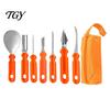 Fruit And Vegetable Carving Set Halloween Pumpkin Tools Kit, Stainless Steel Blades Anti-slip Cutter Handles Cutters, Manual DIY Jack-O-Lanterns