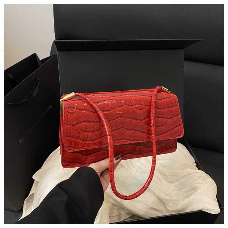 Sac bandoulière petit modèle motif crocodile mode femme texture simple tendance et polyvalent