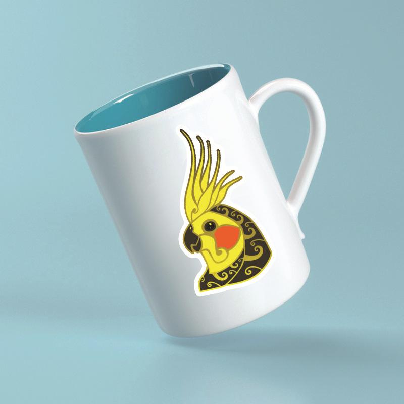 10 30 50Pcs Warm Parrot Stickers Waterproof Skateboard Motorcycle Guitar Luggage Laptop Bicycle Sticker Kids Toys