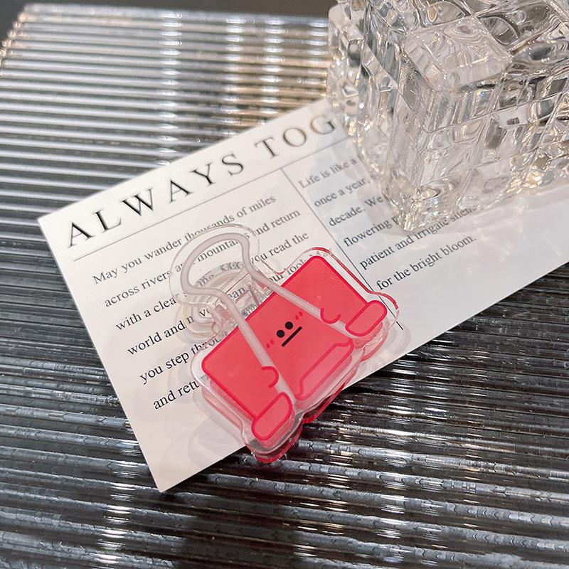 

Многоцветный милый акриловый зажим для лица, планировщик, зажим для бумаги, декоративный зажим