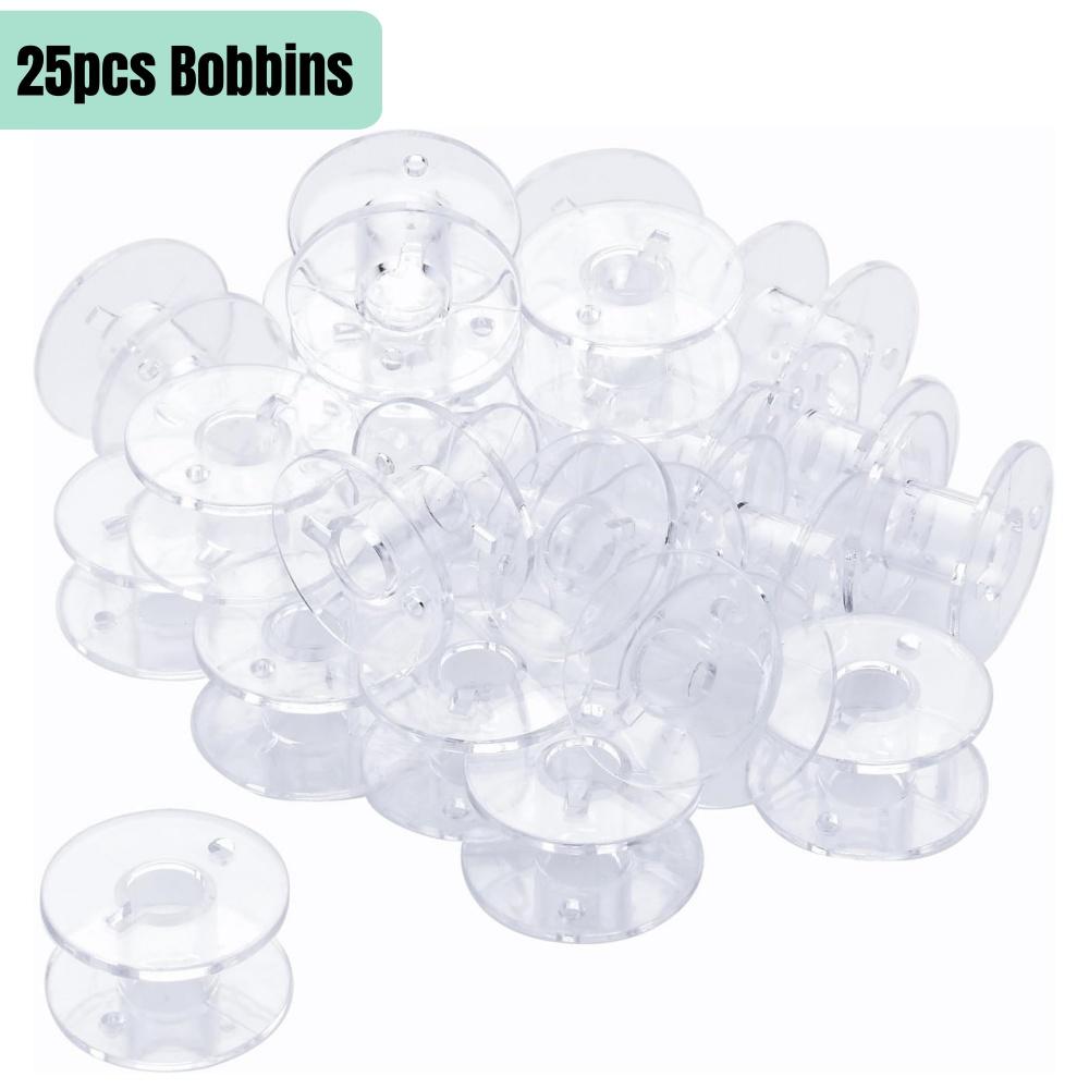 

25PCS Sewing Machine Bobbins Reusable Sewing Machine Empty Bobbins with Storage Box for Household DIY Sewing Accessories Tools