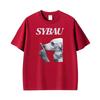 Funny Sybau Dog Shush Meme Graphic T Shirt Unisex Unisex Summer Harajuku Fashion Tshirts Oversized Loose Casual 100 Cotton Tshirt
