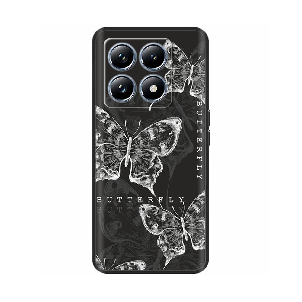 For Xiaomi Mi 14T Pro Case Soft Liquid Silicone Protection Back Cover for Xiaomi 14T Pro Mi14T 5G Cases Painted Cartoon Fundas