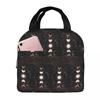 Gothic Blood Moon Pattern Insulated Lunch Bag for Women Kids Portable Food Boxes Thermal Lunch Box Tote