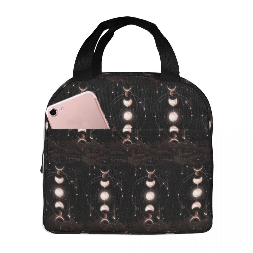 Gothic Blood Moon Pattern Insulated Lunch Bag for Women Kids Portable Food Boxes Thermal Lunch Box Tote