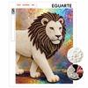 DIY Pearl Art Lion Painting Kit 5D Crystal Rhinestone Embroidery for Bedroom Living Room Wall Decoration Handmade Craft