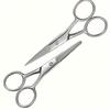 1/2 Stück Edelstahl Haarschneideschere, Geeignet für Wimpern, Bart, Augenbrauen, Wimpern, Nasenhaare, Maniküre, Pediküre Werkzeug