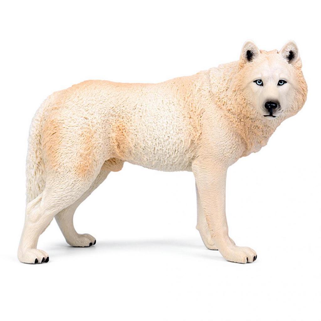 handgemaltes schwarzes Wolf Modell Realistische Tierfiguren pädagogisches handgemaltes schwarzes Wolf Modell Realistische Tierfiguren pädagogisches