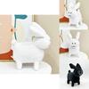 Gubby Plush Black White Red Rabbit Animal Toy With Pp Cotton Filling For Kids And Collectors