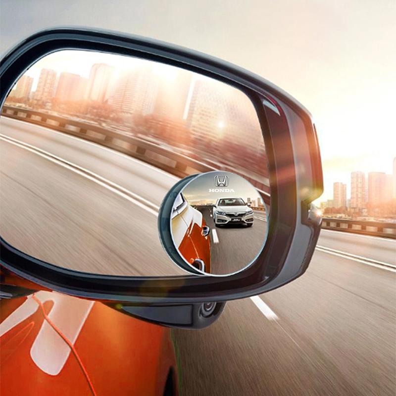 2Pcs 360 Degree Car Blind Spot Rear View Mirror Wide Angle Adjustable For Honda Fit Mugen Insight Type S R VTEC DOHC Modulo Vezel Legend RR Si