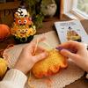 Cute Monster Tree Crochet Set Halloween Pack, DIY Yarn Craft Kit with Hooks And Step Black Cat Moon by Guide, Creative Handmade Knitting Supplies for