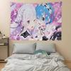 Re Zero Anime Hanging Bohemian Tapestry Hanging Tarot Hippie Wall Rugs Dorm Wall Hanging Home Decor