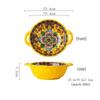 Abay Keramik Florale Ethnische Nudelschale