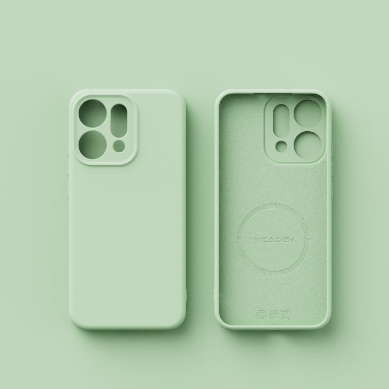 for Liquid Silicone Magnetic Case for OPPO Reno 14 Pro Magsafe Wireless Charging Soft Skin Smooth Cover Bumper Funda