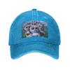 Animation Grizzy and the Lemmings Cartoon Anime Washed Denim Cap Casual Baseball Caps Hat Summer Unisex Baseball Hats