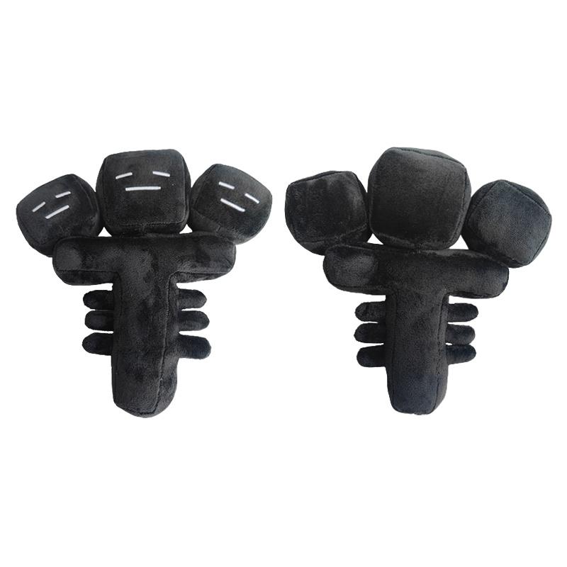 Game Black Three-headed Monster Plush Stuffed Toy Perfect Children's Gift And Room Decoration