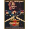 Bambola Assassina Chucky: Poster Cinematografico Retrò La Sposa di Chucky - Carta Kraft Decorazione Murale