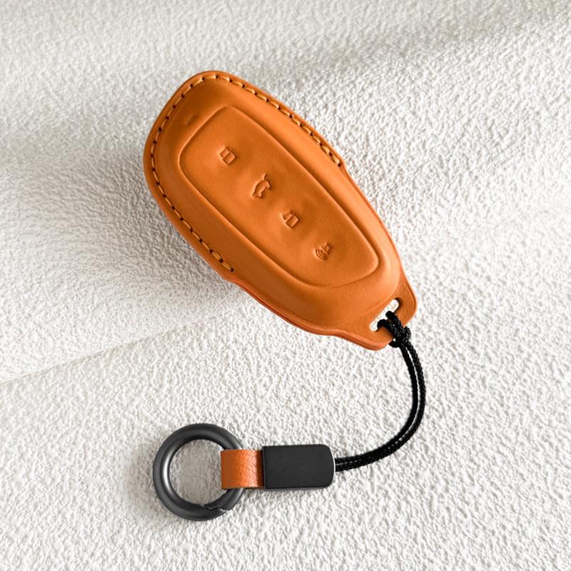 Haval Third Gen H6 Genuine Leather Key Case for H5/H9, Xiaolong/Menglong, Big Dog Car Key Holder