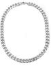 Men's Hip Hop Chunky Cuban Chain Necklace - Polished Titanium Steel, Six-Sided Design, European & American Style.