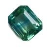 Natural Grandidierite 9.60 Ct Bluish Green Emerald Cut Certified Gemstone