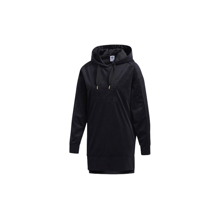 Adidas Женская толстовка с капюшоном Originals Trefoil Черный GV2924 32