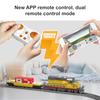 12027 MOC Technology Remote Controlled EMD SD402 Diesel Locomotive Railways Train Building Blocks Set 1170 Piece with Rail Deli