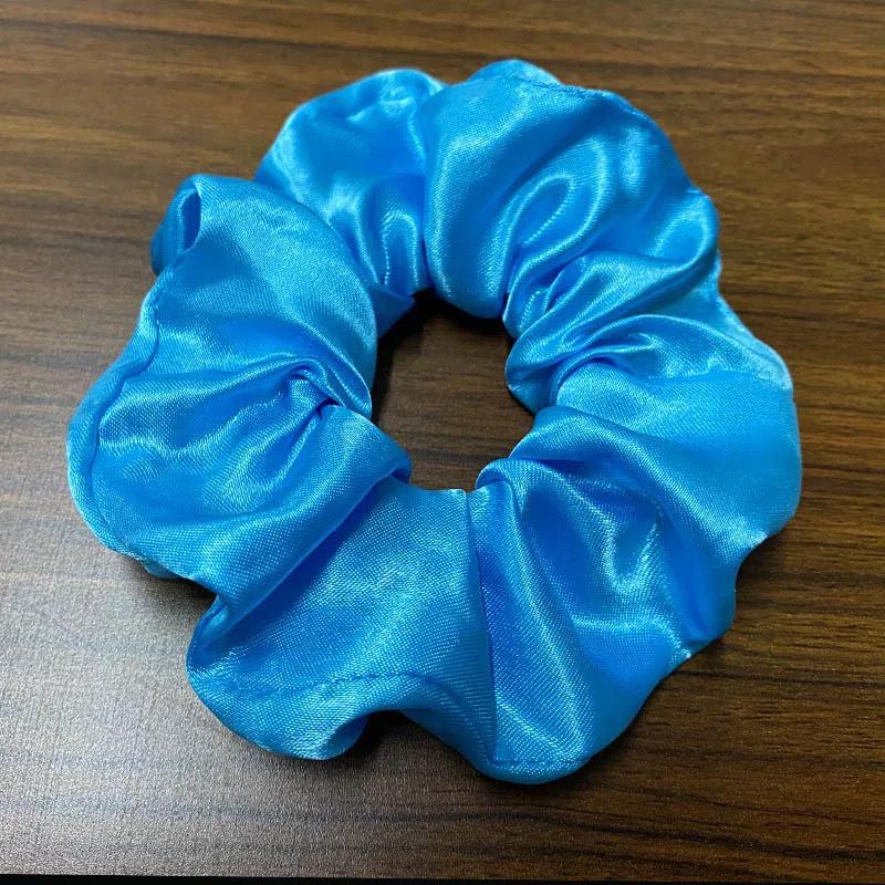 LED Işıklı Parlak Saten Noel Saç Tokası - Amerikan ve Avrupa Stilleri için Kalın Bağırsak Scrunchie Saç Aksesuarı