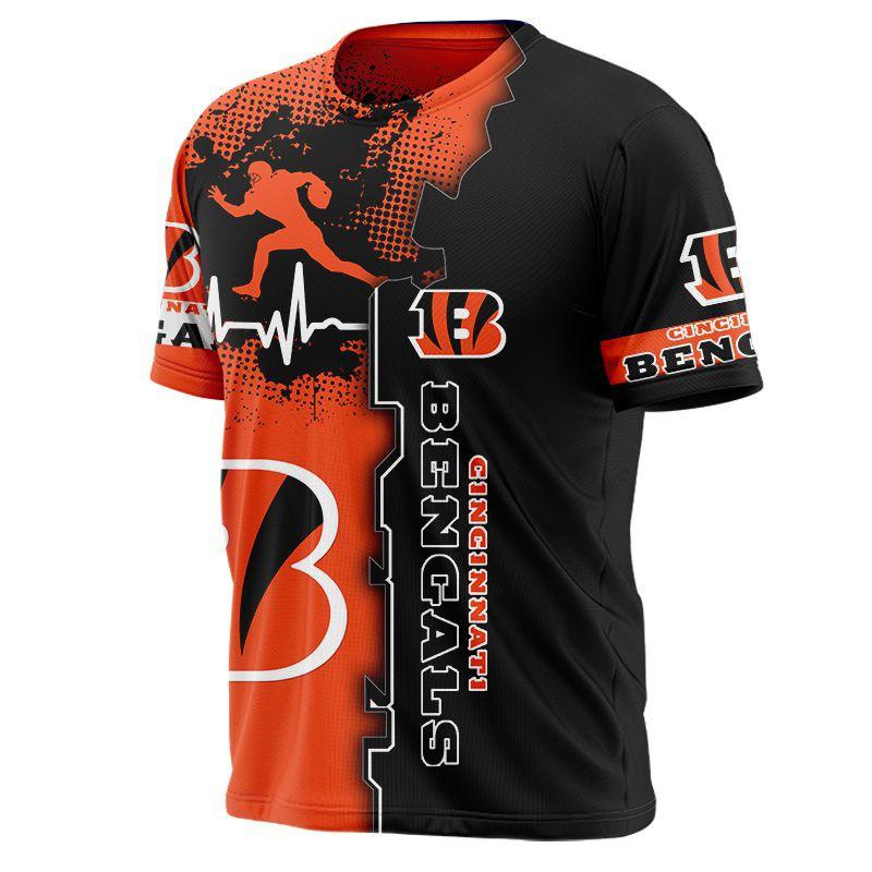 Summer Round Neck 3D Print Top Fashionable Casual Football Fan Sports Short Sleeved Men's T-shirts