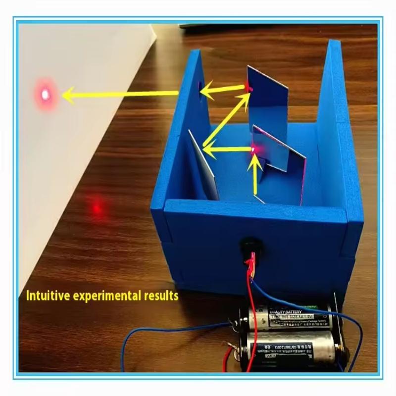 Light Reflex Experiment DIY Handmade Invention Toy Kids Science Educational Physics Experiments Chirstmas for Childre Xmas Gift