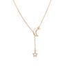 Stackable Moon Star Pendant Choker Necklace Trendy Ins Popular Jewelry for Women Daily Outfit Party Accessory