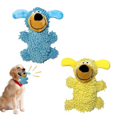 2Pcs Squeaky Plush Dog Chew Toy Boredom Stress Relief Stuffed Animal Doll Small Medium Dog Teething Interactive Plushie Pet Supplies