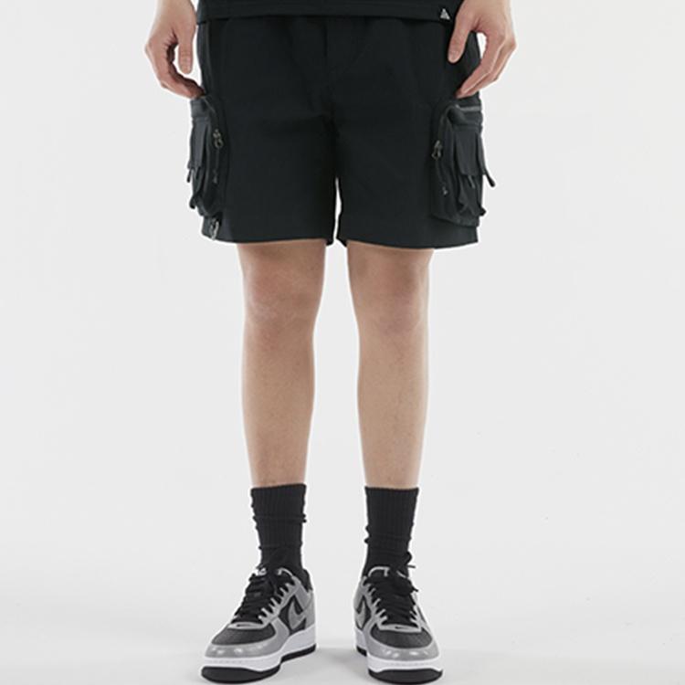 Nike ACG Embroidered Logo Lacing waterproof Multiple Pockets Shorts Black Men's DH8348-010