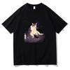 Lustiges Raucherkatzen-Meme T-Shirt Zigarettenkatzen-Aufdruck Kleidung Dämlicher Gehirnfäule Geschenk Baumwoll-T-Shirt Katzenliebhaber Hohe Qualität T-Shirt Unisex Herren Damen Anime Oberteile