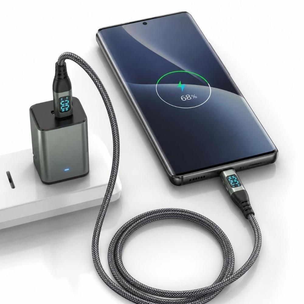 Dual Type-C Connector Dual Head Charging Cable 100W Power Type-C Data Transfer Cable