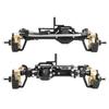 LCG Heavy Aluminum Front Rear Portal Axle Set+Brass Knuckles 50° 4WS for 1/10 RC Crawler Axial Capra 1.9 Chassis