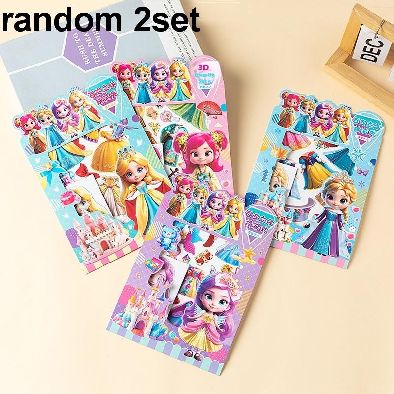 1/2/4 Sets Magnetic Princess Pretend Play Toys Magnetic Dress Up Paper Dolls For Girls Play Travel Playset Toy