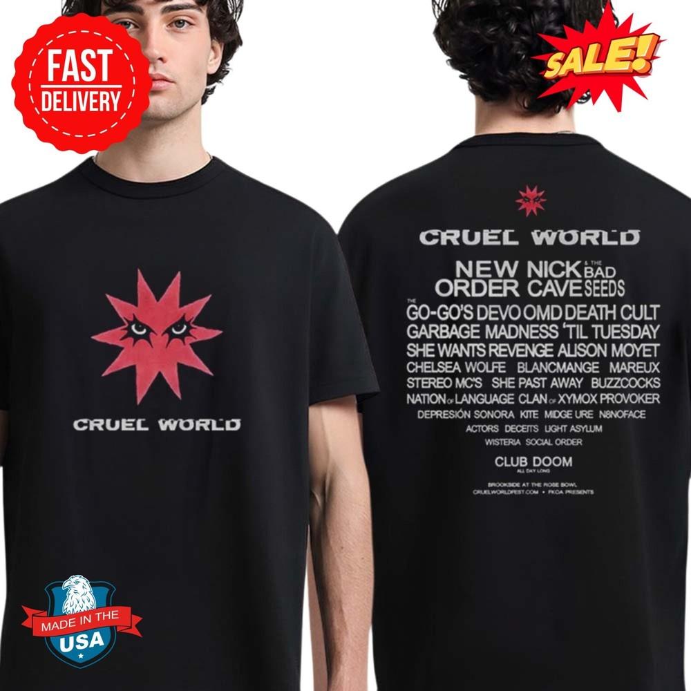 Cruel World Festival 2025 Rage Lineup Two Sided Classic T-Shirt Unisex T-Shirt XXXL