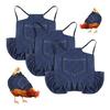 Chicken Saddles Vest for Back Wing Protections Tear Resistant Poultry Apron for Farm Coops Flocks Everyday Wear