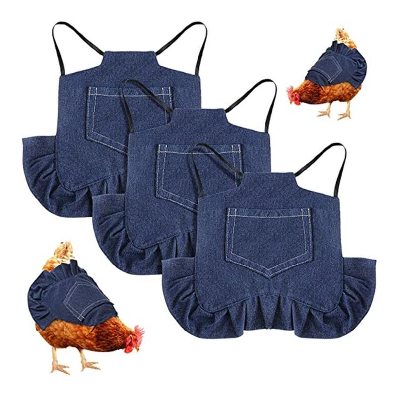 Chicken Saddles Vest for Back Wing Protections Tear Resistant Poultry Apron for Farm Coops Flocks Everyday Wear