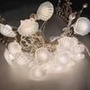 2m 20LED Seashell Starfish Sea String Lights Battery Powered Fairy Lights Under Sea Theme Wedding Birthday Party Decor