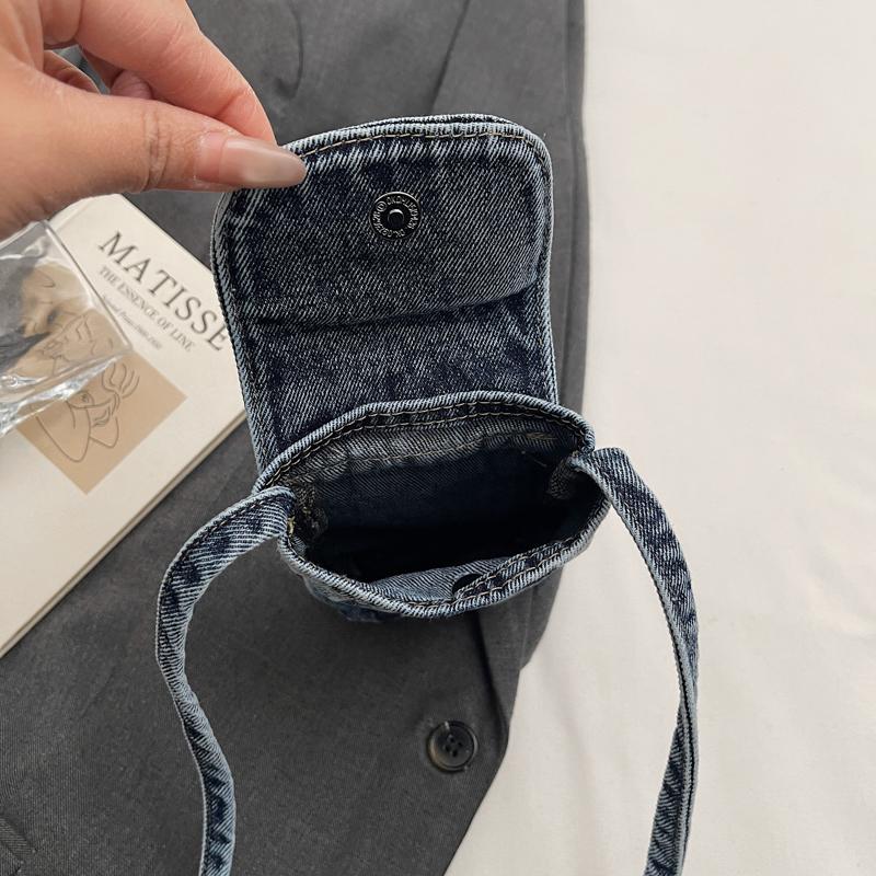 Mini Small Bag Women's Shoulder Crossbody Bag Denim Mobile Phone Bag