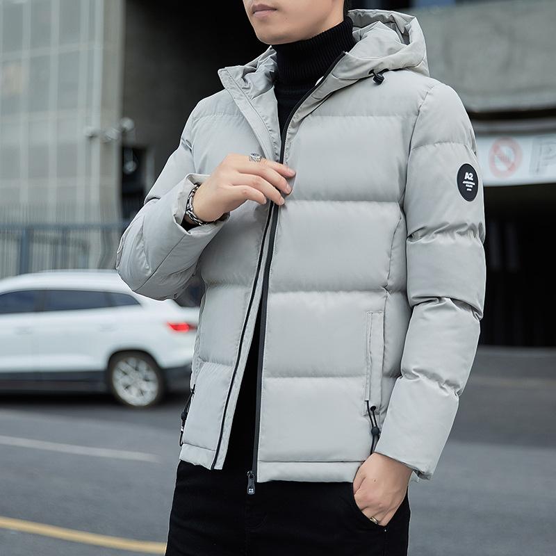 Men's coat autumn and winter new men's cotton-padded clothes flow short cotton-padded jacket thickened velvet cotton-padded clothes men's