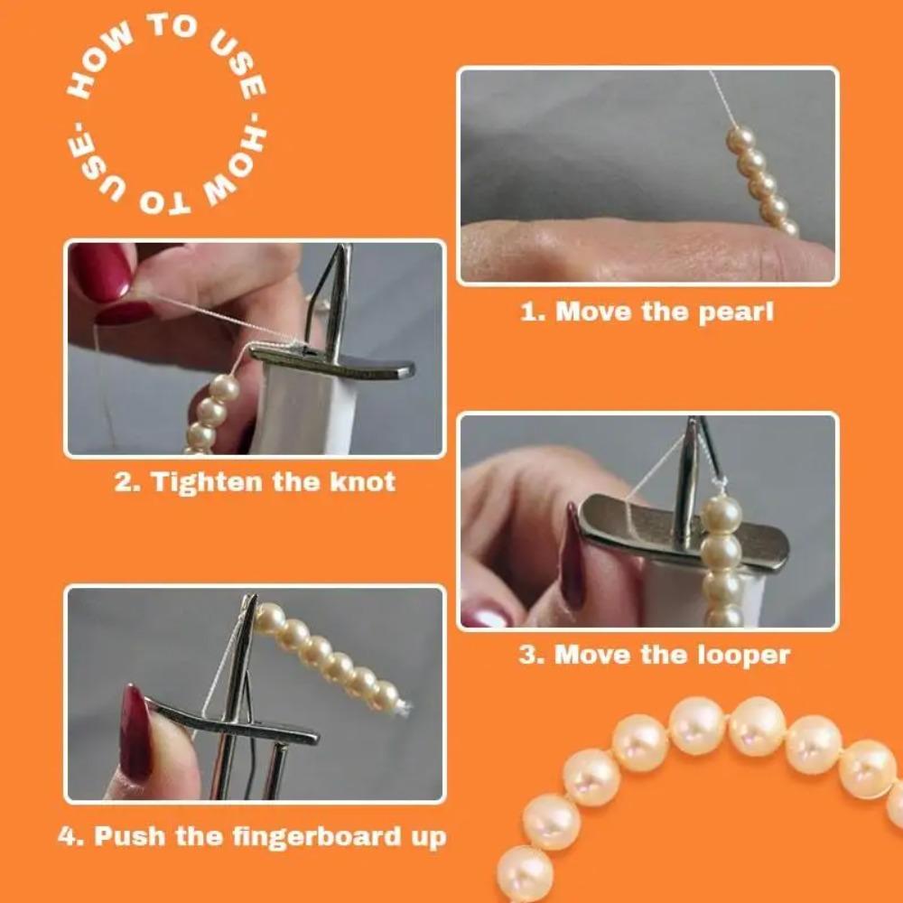 Loose Beads Beading Knotting Tool DIY Craft Stringing Pearls Tools  for Jewelry Making Accessary