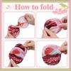 Japanese Oil Painting Portable Cooling Fan Polyester Round Handheld Fan  Campus Travel