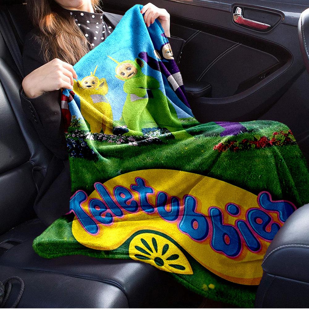 1pc Teletubbies,Children's show,FriendshipPrint Blanket Suitable for All Seasons, Perfect for Home, Travel, or Camping